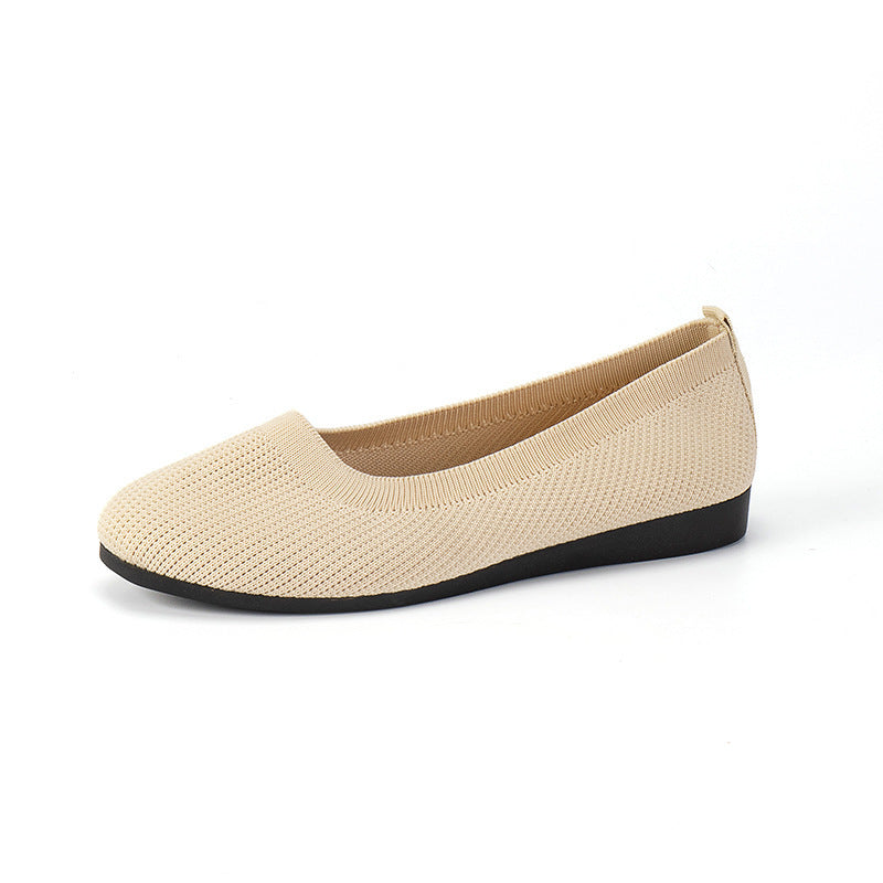 Women's Plus Size Round Toe Casual Driving Flats Comfortable Athleisure Loafers