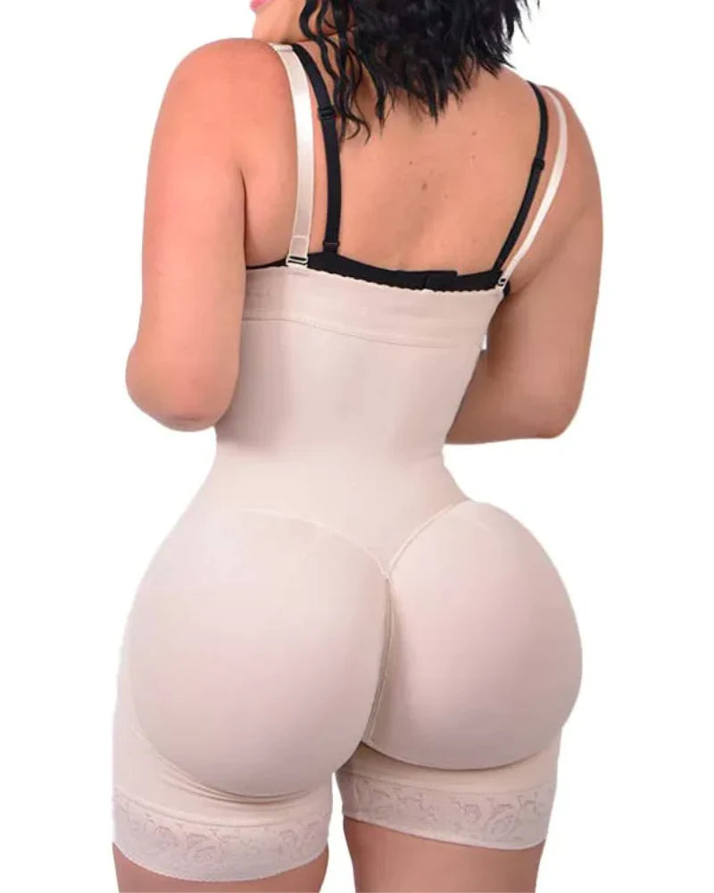 Shapshe® Tummy Control Body Shaper Butt Lifter Thigh Slimmer Faja Plus Shapewear with Zipper Crotch  - By Qivii