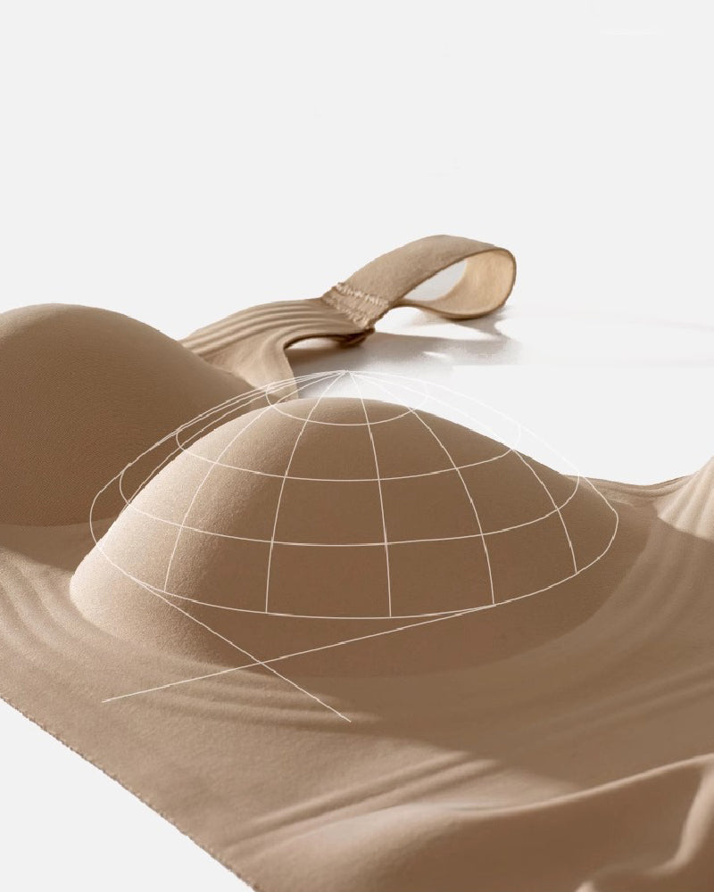 Smooth Minimizer Wireless Bra Anti-sagging Traceless Full Cup Thin Underwear  - By Qivii