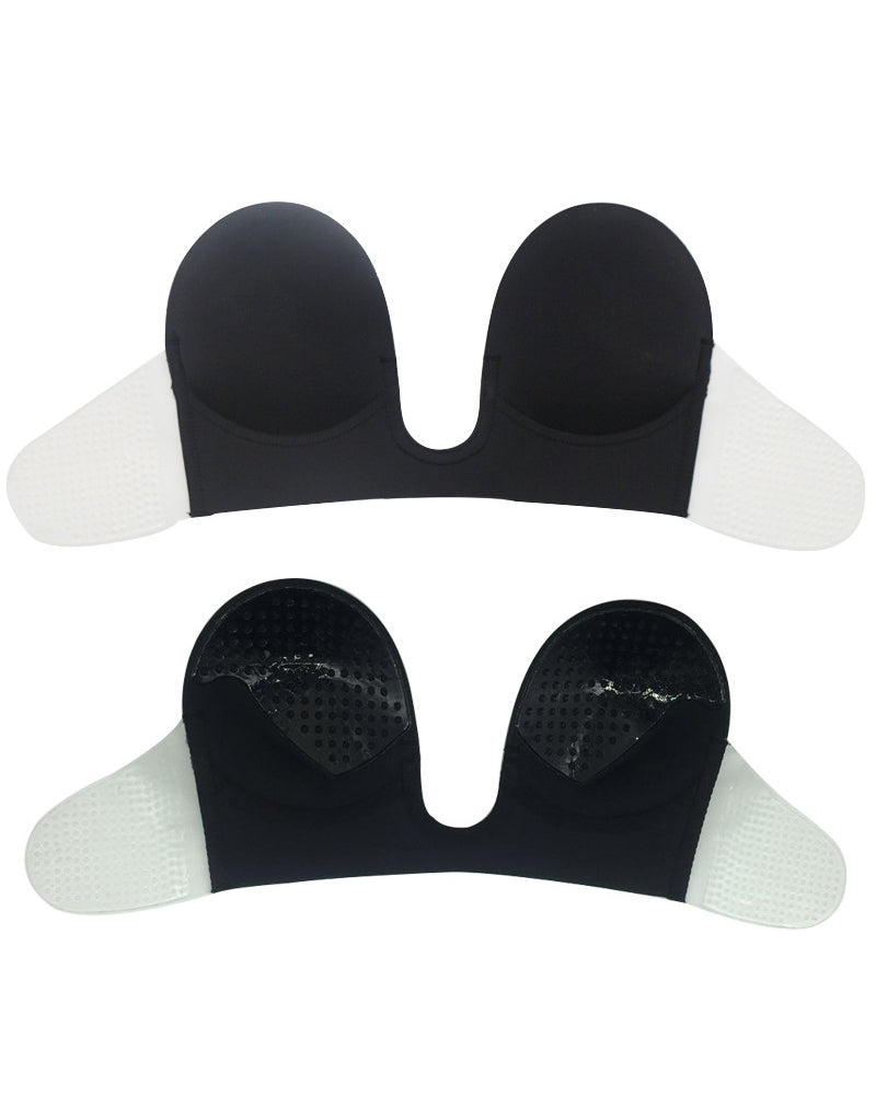 Invisible Reusable Backless Push Up Bra Strapless Sticky Brassiere  - By Qivii
