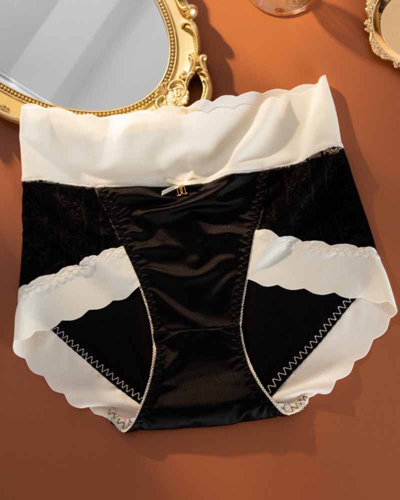 Ice Silk Light Luxury Comfort Seamless High Waist Underwear  - By Qivii