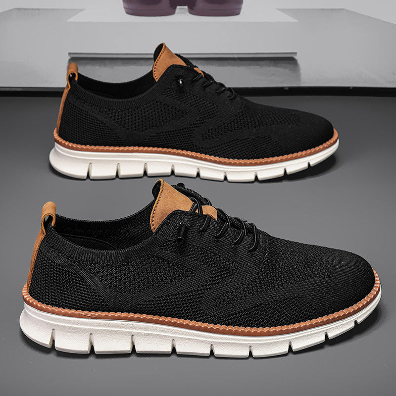 Men's AeroStitch Urban - Extended Fit Knit Mesh - Fashion Sneakers with Breathable Upper & Contrast Stitching