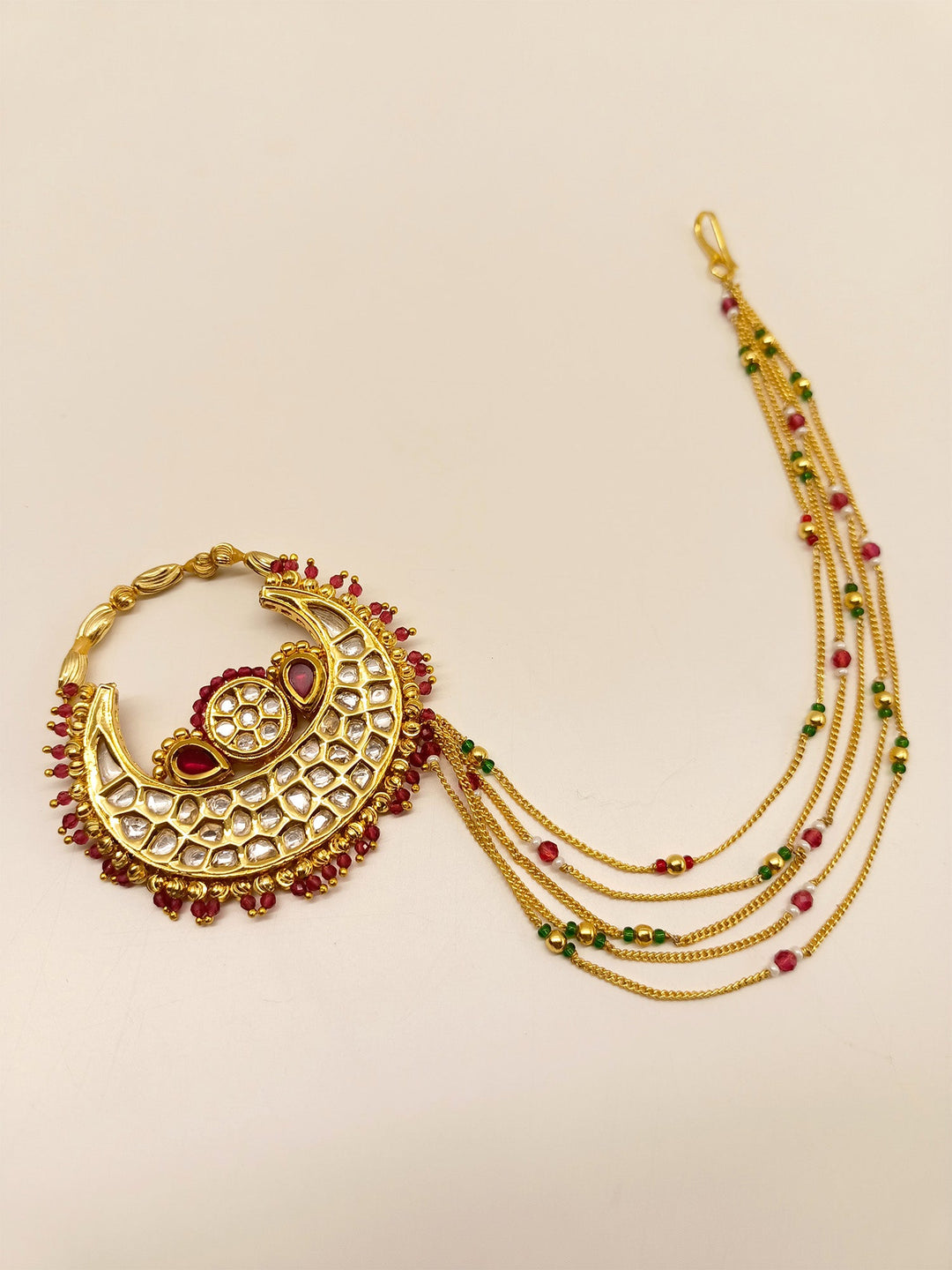 Jiyana Semi Bridal Set In Kundan