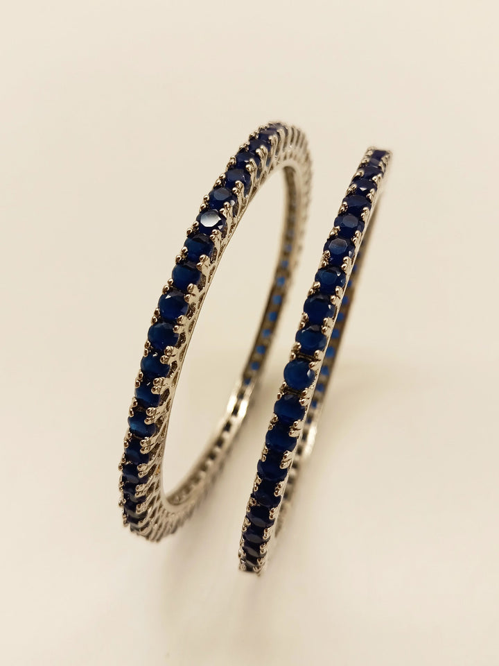 Rida Blue Sapphire American Diamond Bangle