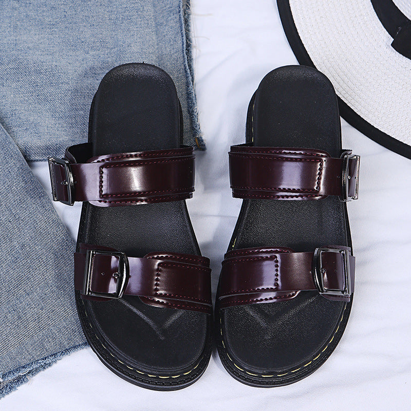 Women's Coastal Gladiator Sandals – Sporty Platform Slide with Contoured Footbed
