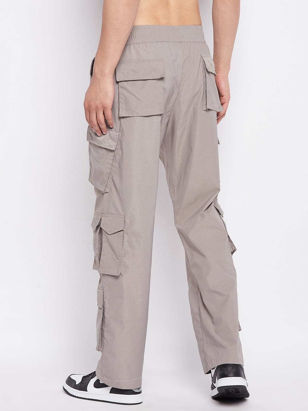 Grey Tactical Cargo Trackpants