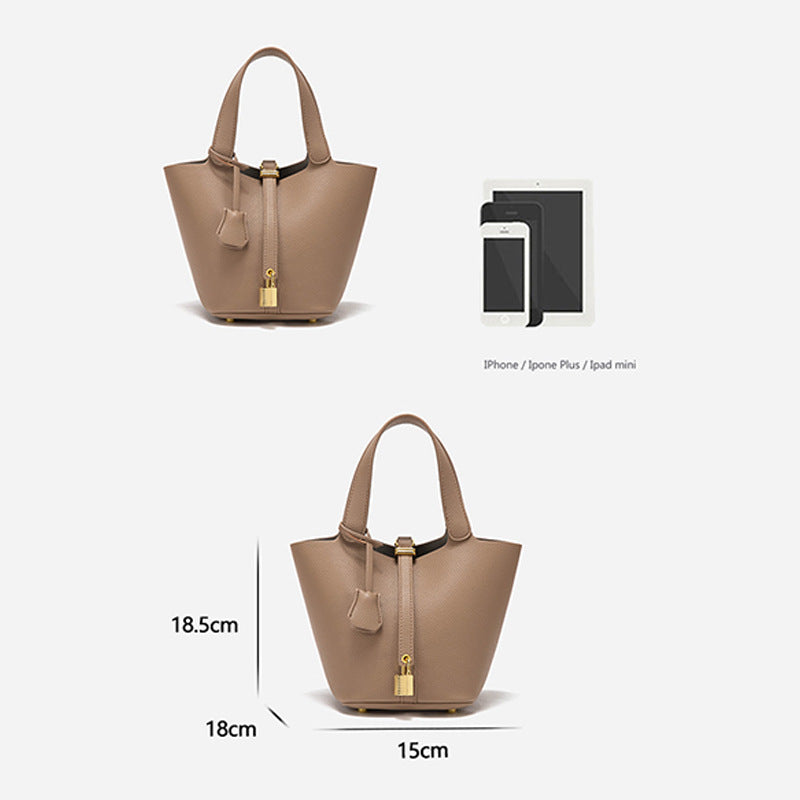 Women's Niche Design Bucket Bag – Exquisite, High-End & Versatile Handheld Tote
