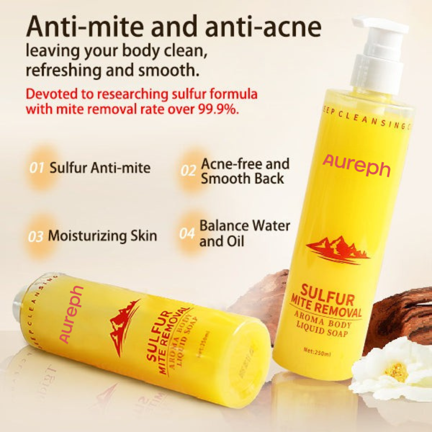 All-in-One Sulfur Body Wash & Shampoo