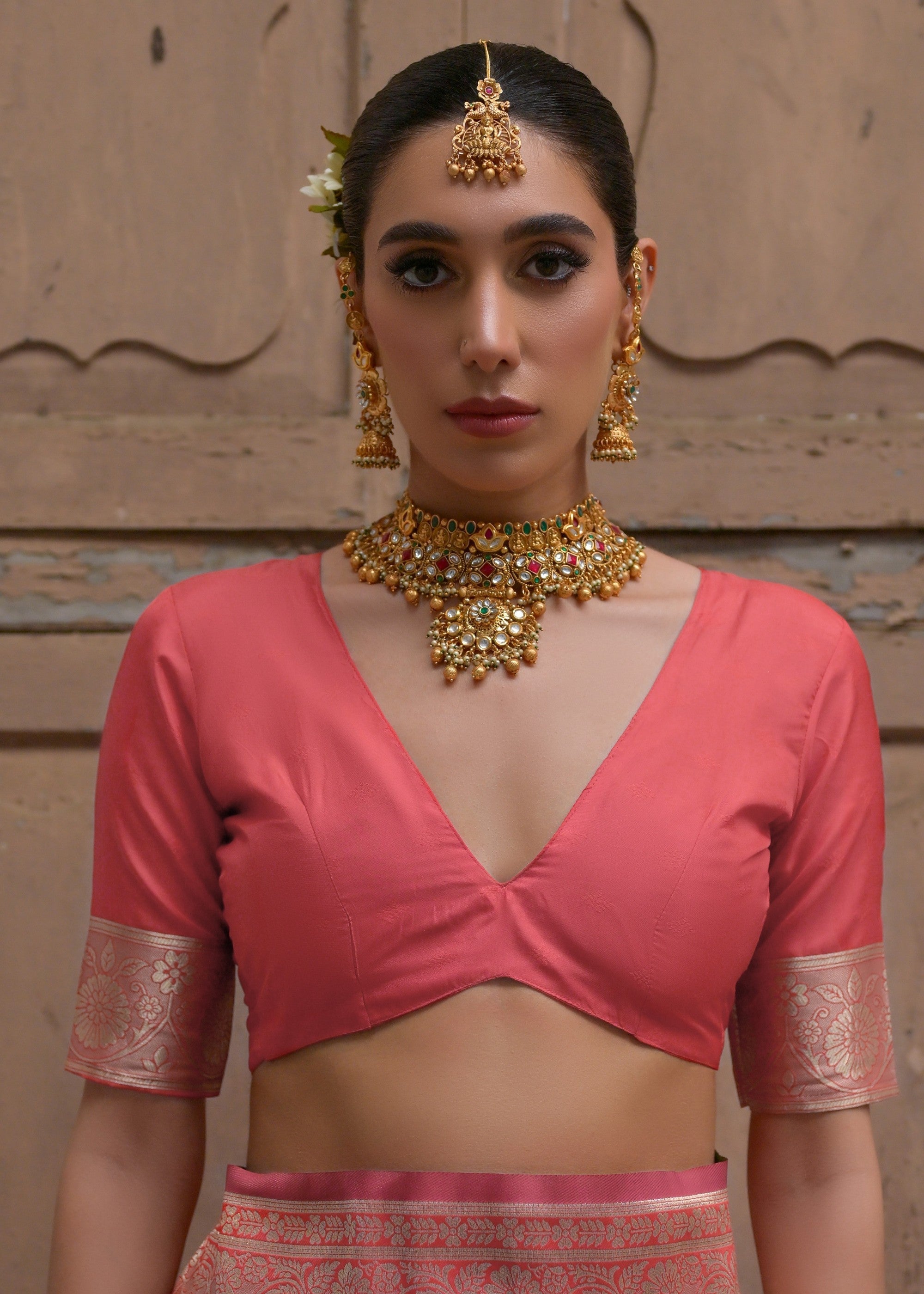 Yellow Leriya Zari Woven Saree With Contrast Pallu - qivii