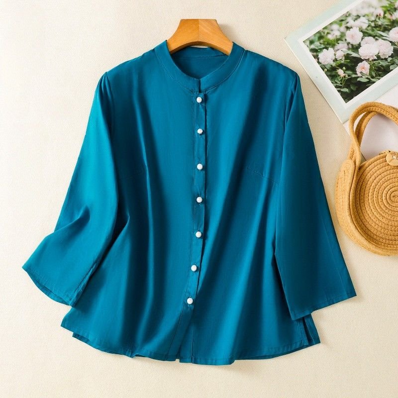 Camila Serena Satin Blouse  - By Qivii