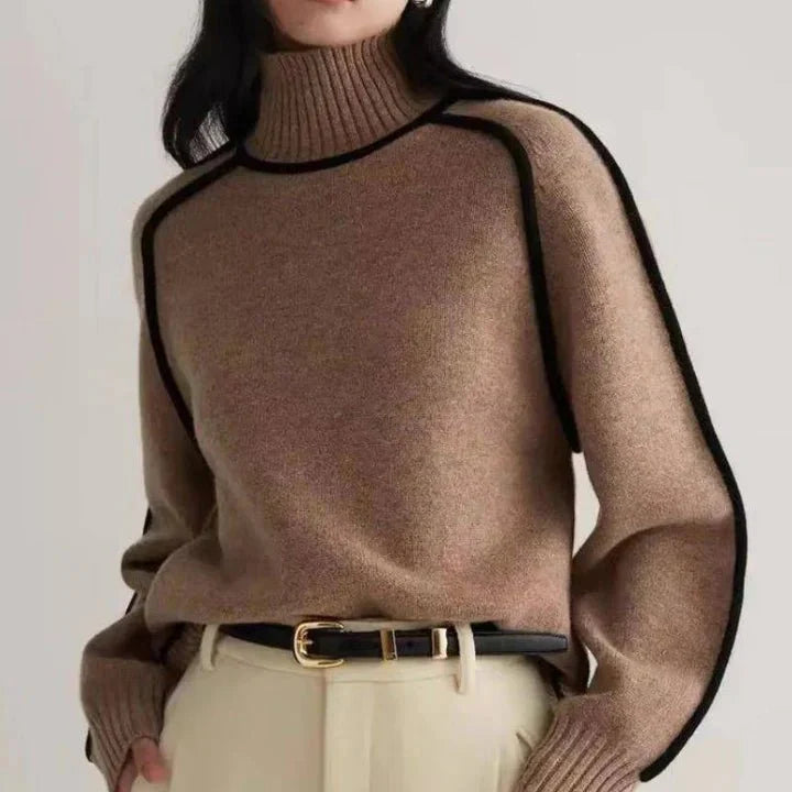 Anabella Couture Cashmere Turtleneck  - By Qivii