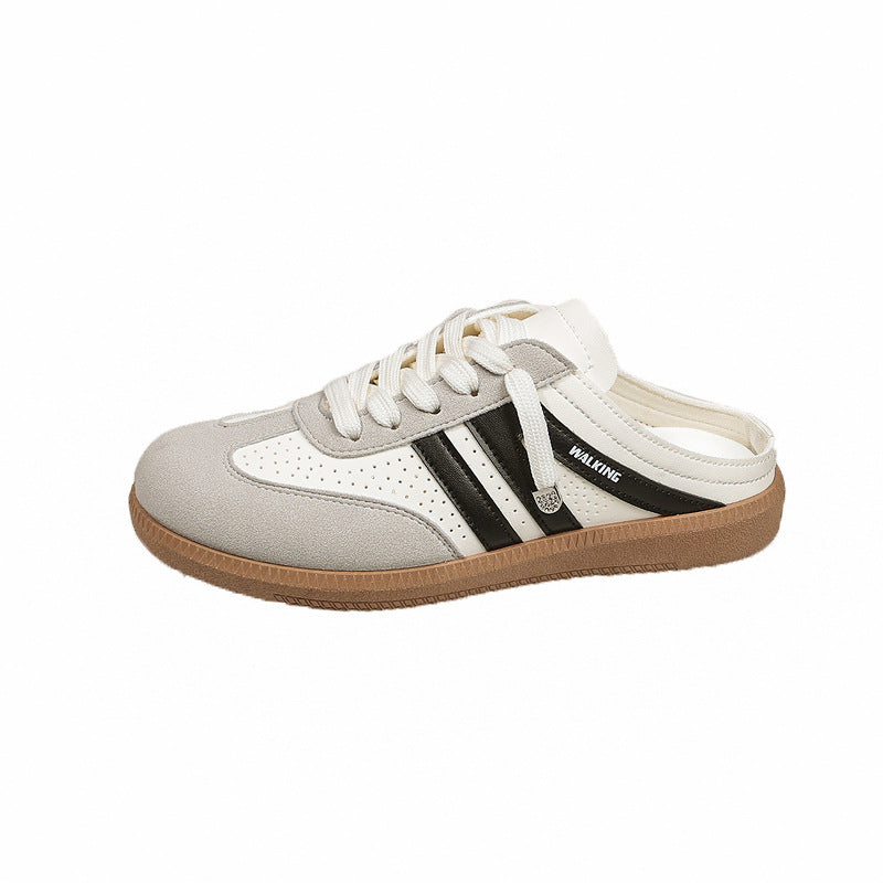 Women's Noemi Retro Runner Mule Sneakers - Slip-On Comfort Walking Shoes (US 5-9)