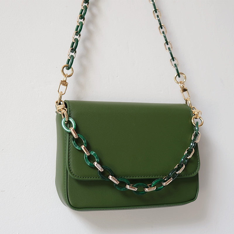 Ounamei Retro Round Acrylic Chain Strap