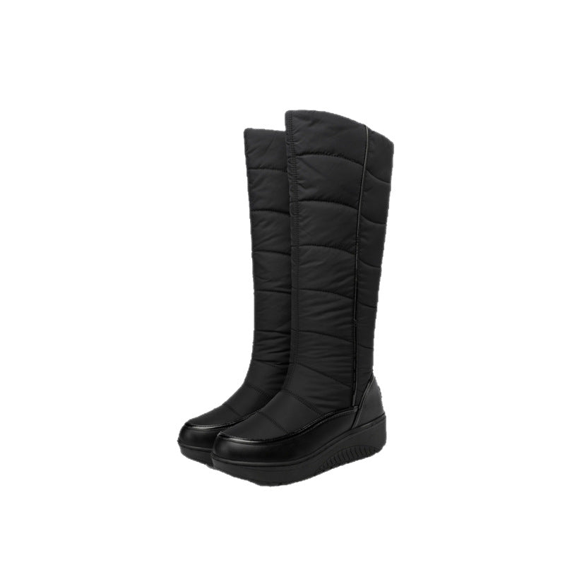 Women's Odessa Knee-High Boots - Plush Faux Fur-Lined Winter Boots with Side Zip & Thick Lug Sole (US 4-11)