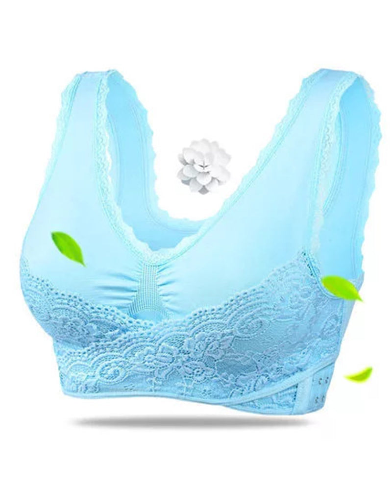 Women's Front Cross side Buckle Steelless Push up Sports Bra  - By Qivii