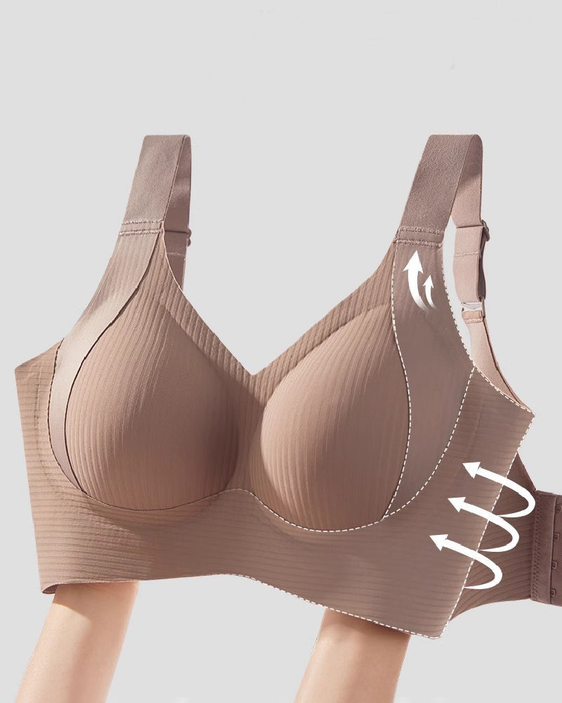 Women's Seamless Push Up Bras Full Cup No Underwire Anti-sagging Breathable Bras  - By Qivii