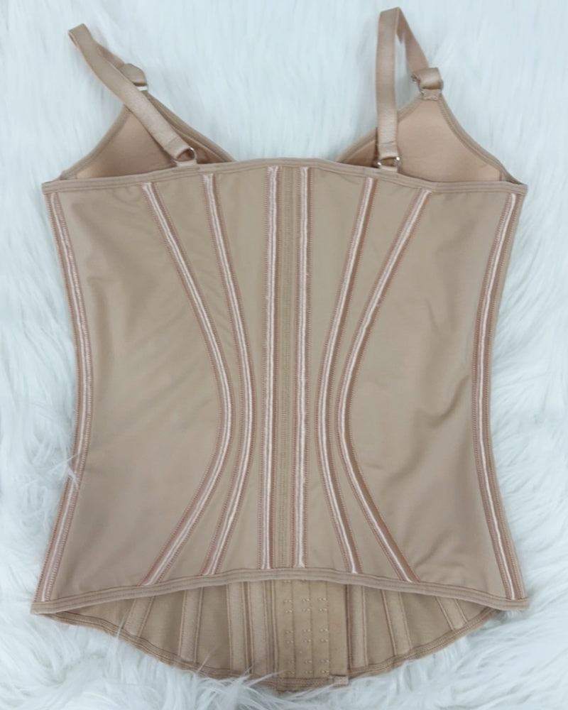 Fajas Colombianas Lace Trimmed Underwire Corset Tummy Control Waist Trainer  - By Qivii
