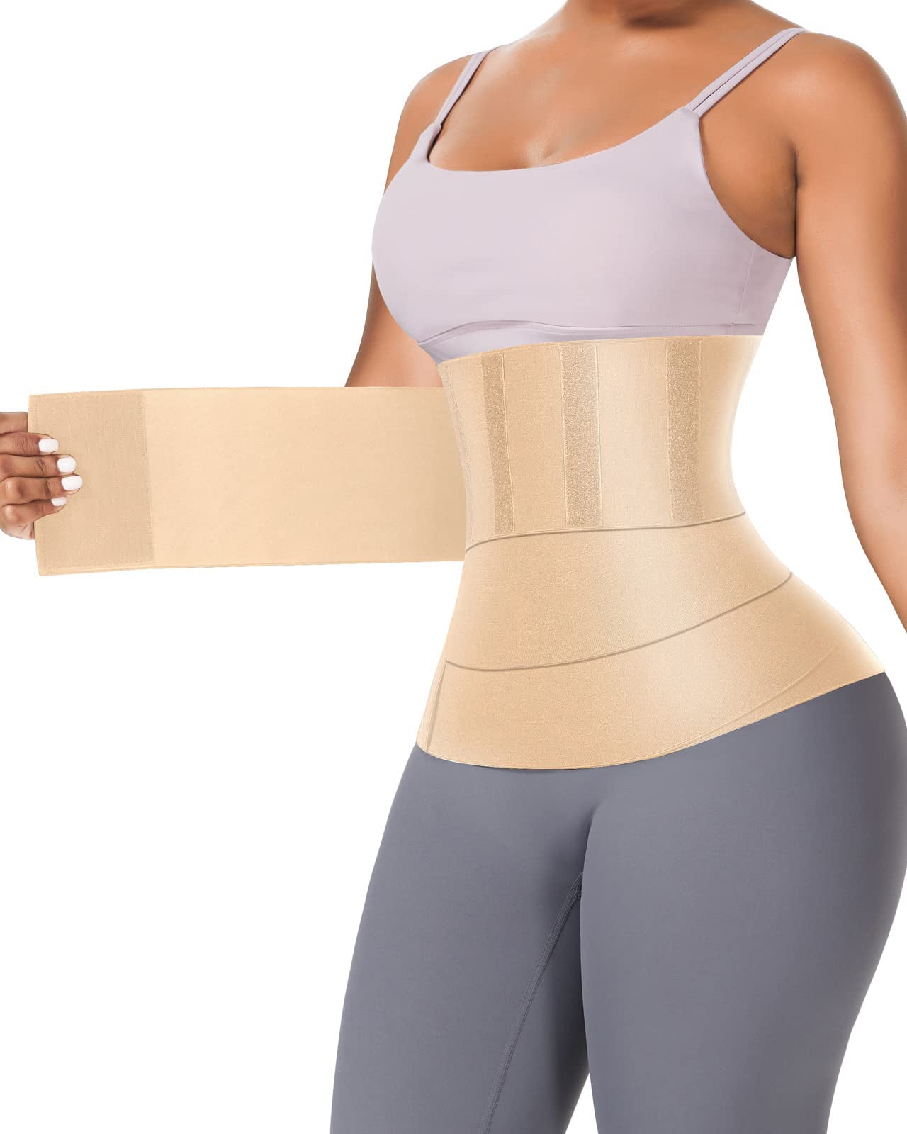 Waist Trainer For Women Belt Waist Cincher Tummy Wrap Plus Size Snatch Up Bandage  - By Qivii