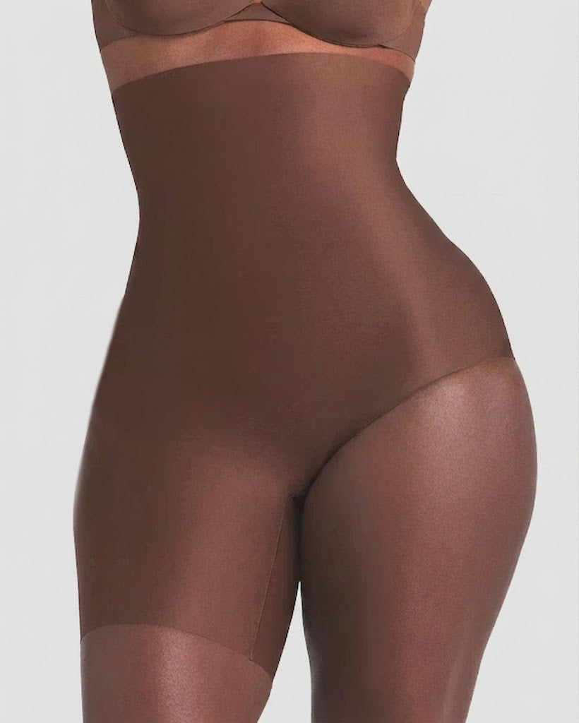 High Waist Tummy Control  Left Leg Solution Shapewear Shorts  - By Qivii