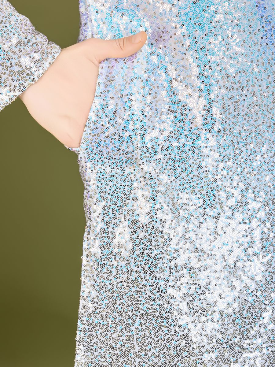 OMBRE YELLOW REAL GEORGETTE THREAD & SEQUENCE EMBROIDERED WORK KURTA - qivii