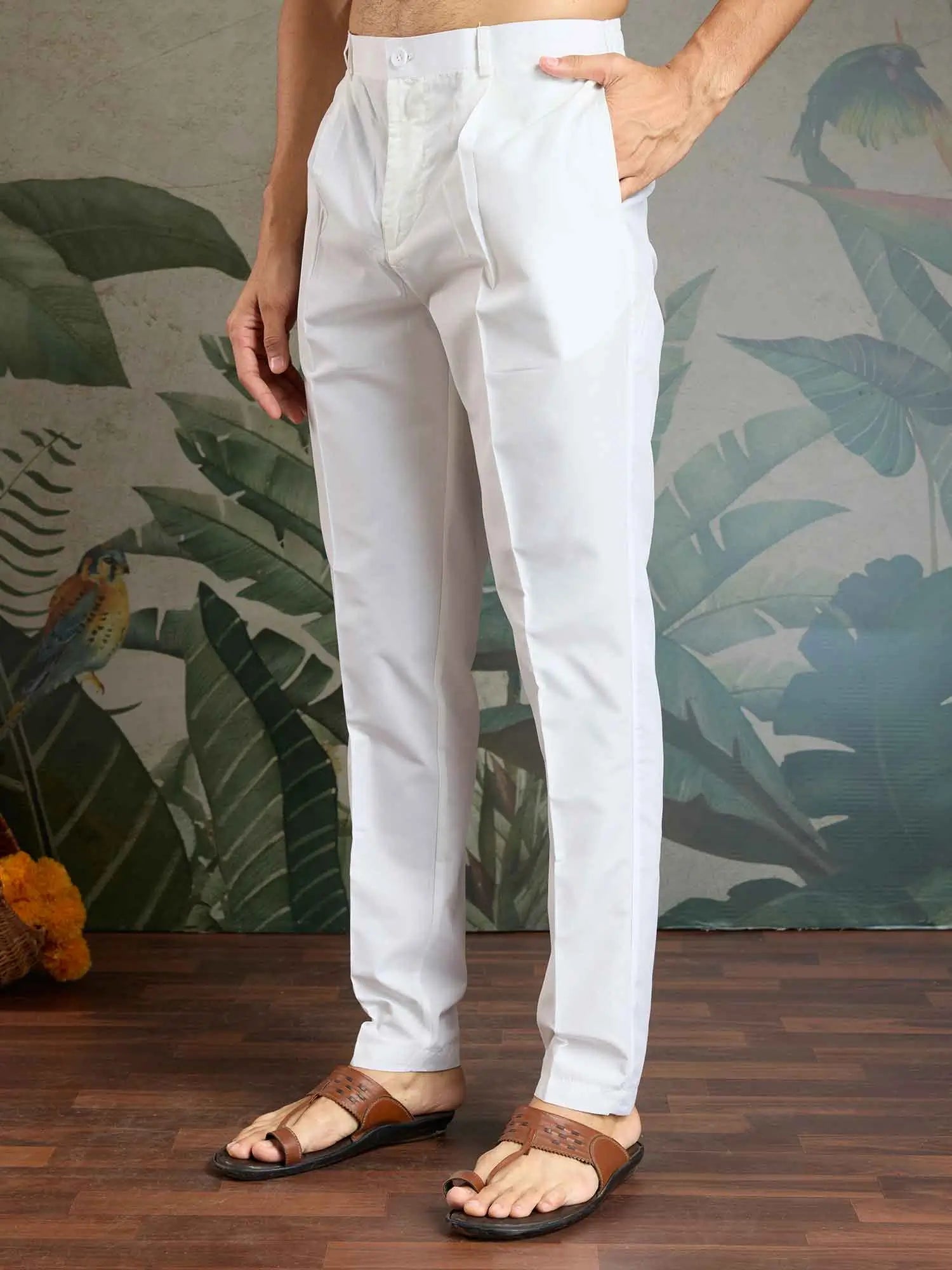 White Festive Wear Kurta Set With Multi Thread Sequins Embroidery Work - qivii