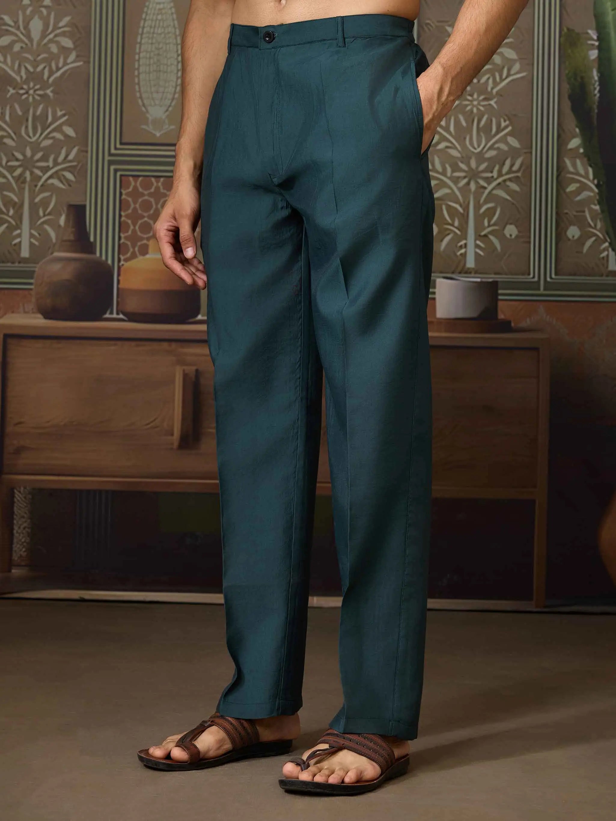 Timber Green Wedding Wear Multi Thread Sequins Embroidery Work  Kurta & Koti - qivii