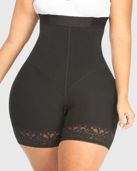 Shapshe® High Waist Butt Lifter Body Shaper Lace Shorts  - By Qivii