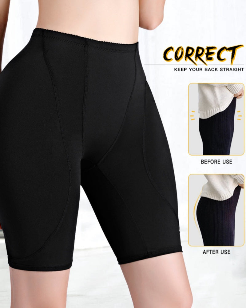 Women's Mid-rise Tummy Control Butt Lifting Shaping Shorts  - By Qivii