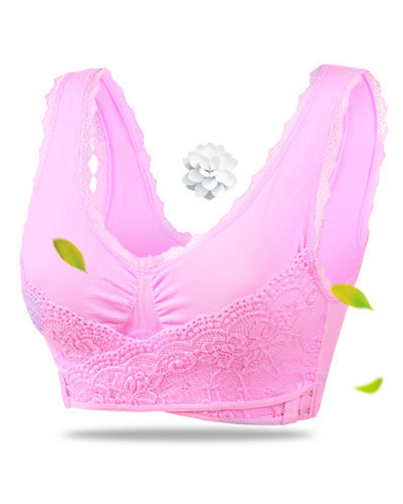 Women's Front Cross side Buckle Steelless Push up Sports Bra  - By Qivii
