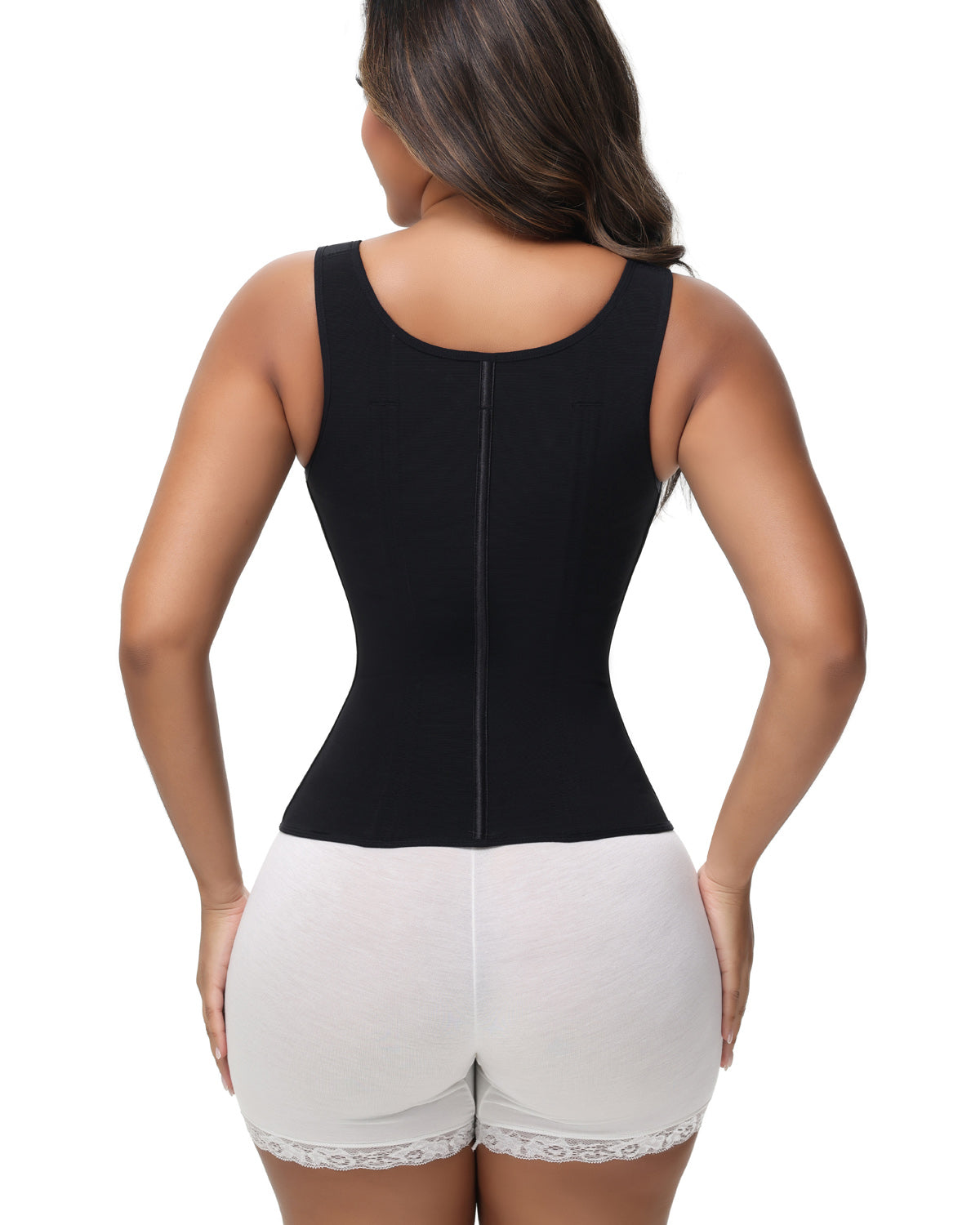 Shapshe® Fajas Colombianas Zip Front Steel Bone Tummy Control Waist Trainer