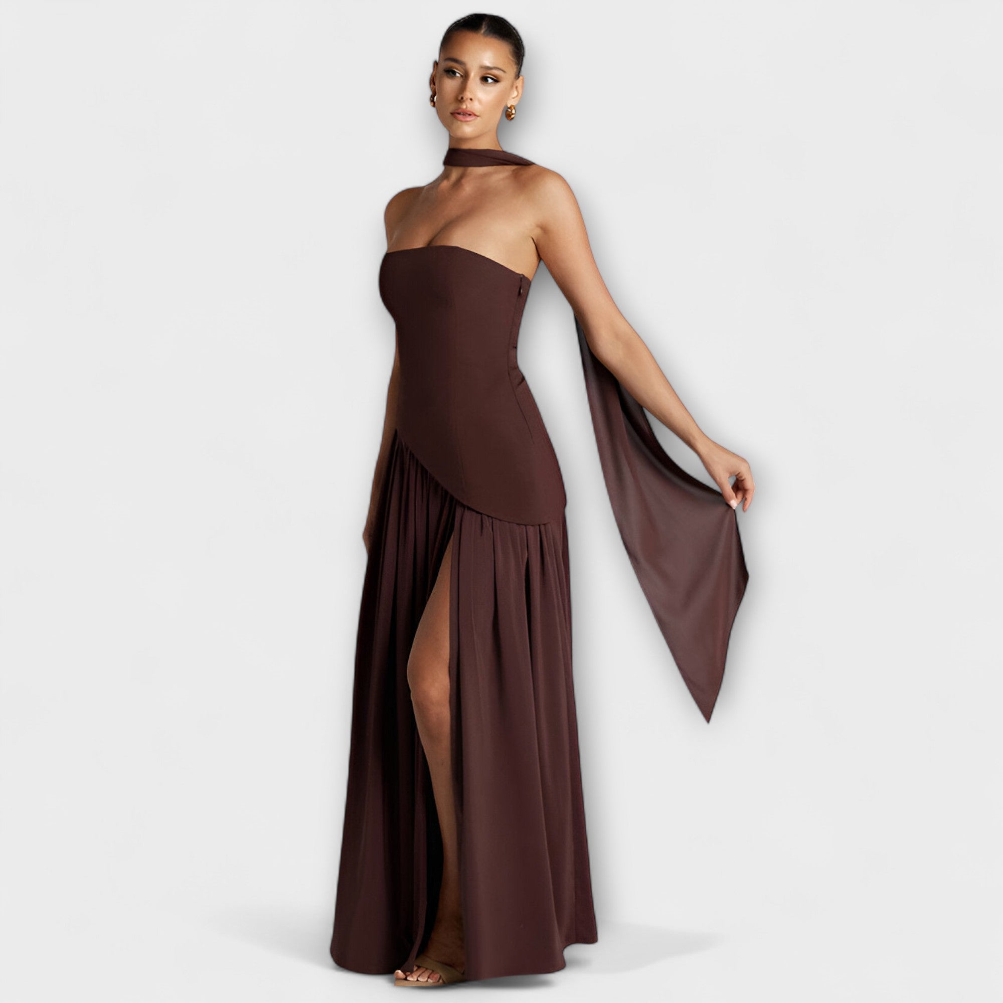 Ada - Elegante Maxi Jurk  - By Qivii