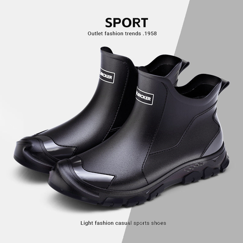 Women's Maverick Waterproof Chelsea Rain Boots - Sporty Slip-On Ankle Boots with Non-Slip Lug Sole (US 5-13)