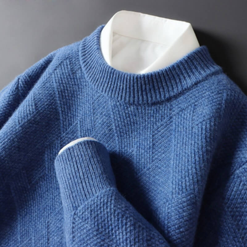 Giovanni Jacquard Cashmere Sweater  - By Qivii
