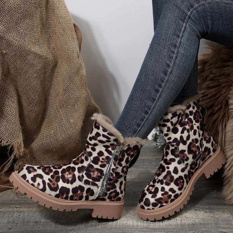 Women's Snowdrop Boots - Plush Lined Side Zip Ankle Boots (US 4-10.5)