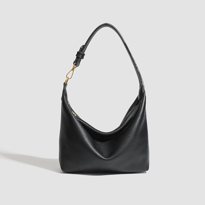 Women's Metro Pebble Hobo - Spacious Pebbled Leather Commuter - Convertible Shoulder Sling