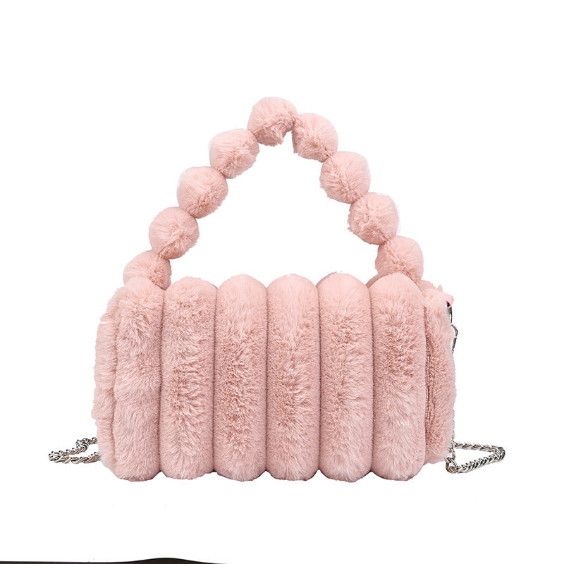 Women‘s Plush Tote & Crossbody Bag – Cloud-Like Soft Minimalist Purse for Everyday Chic