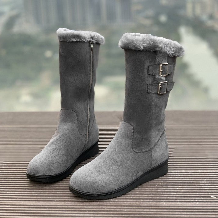 Women's FrostPuff Mid-Boots – Plush Lined, Slip-Resistant Winter Boots (US 4-10.5)
