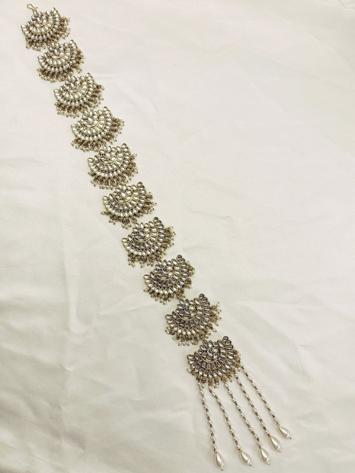 Ayura Ceam Braid Accessories In Kundan