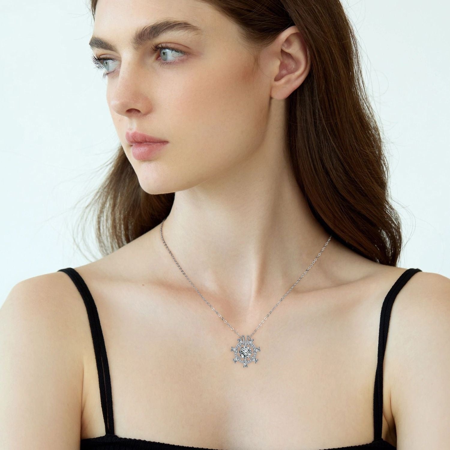 Bright Heart Fashion Necklace Female Clavicle Chain