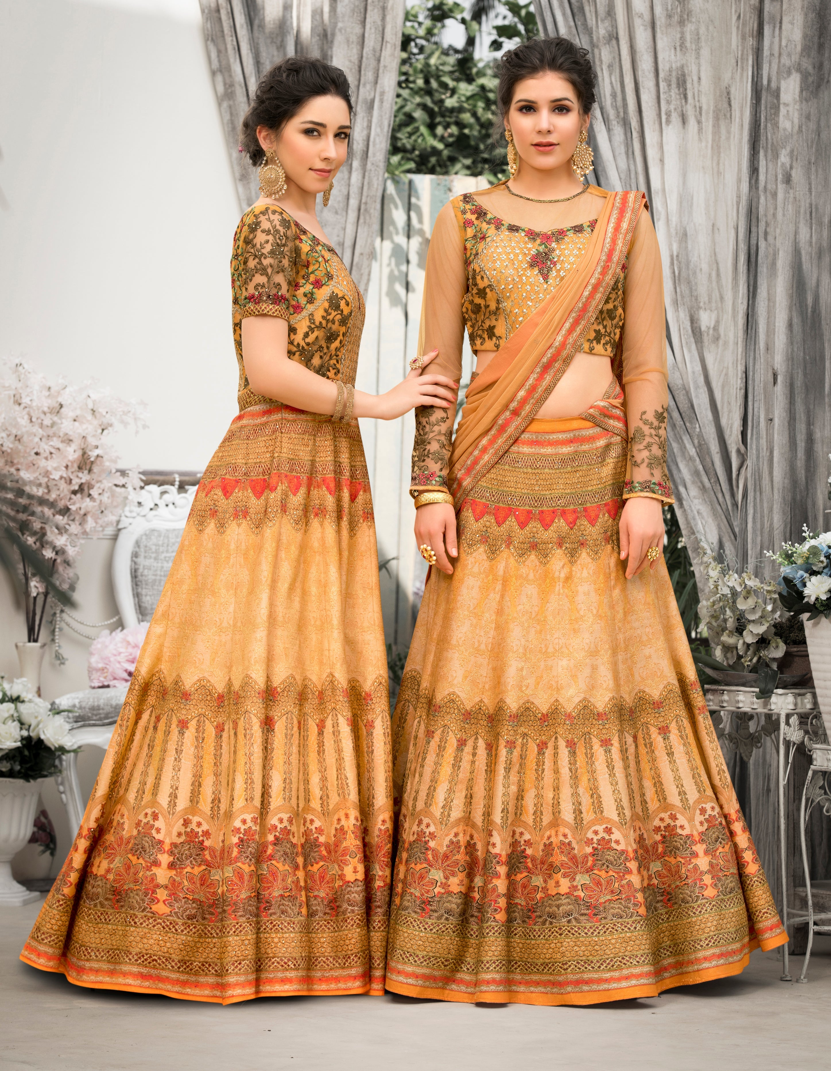Chromatic Charm Lehenga - qivii