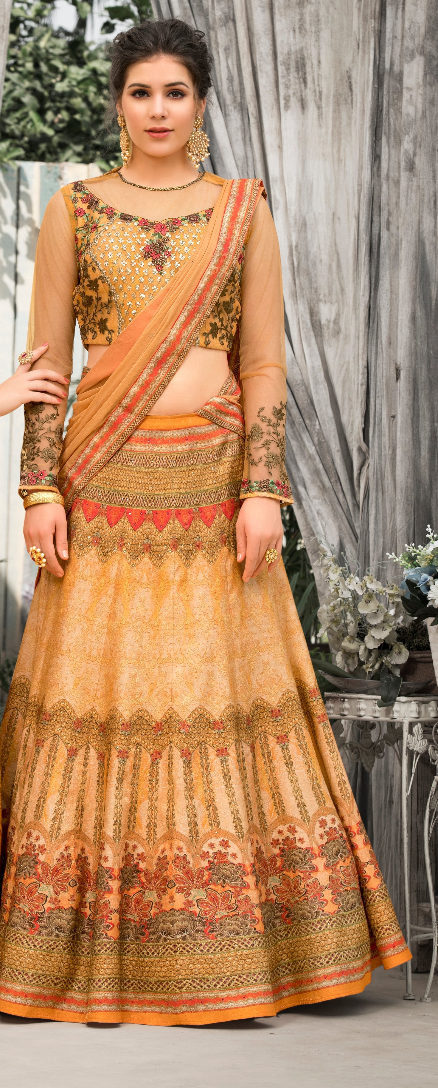 Chromatic Charm Lehenga - qivii