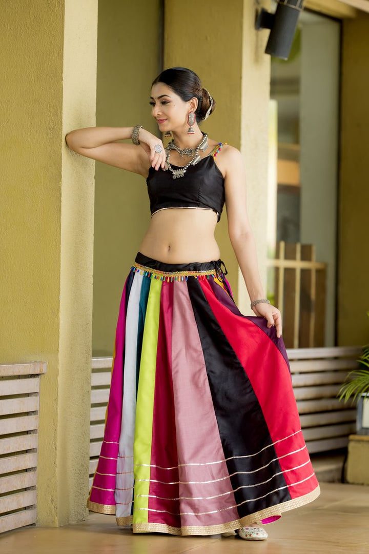 Multi-Color Pure Cotton (Fully Stitched) Lehenga