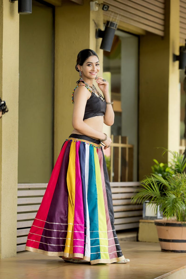 Multi-Color Pure Cotton (Fully Stitched) Lehenga