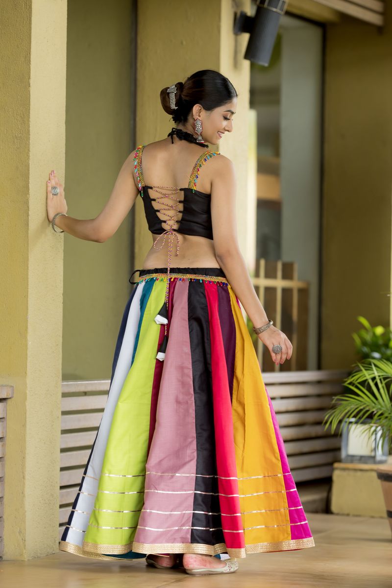 Multi-Color Pure Cotton (Fully Stitched) Lehenga