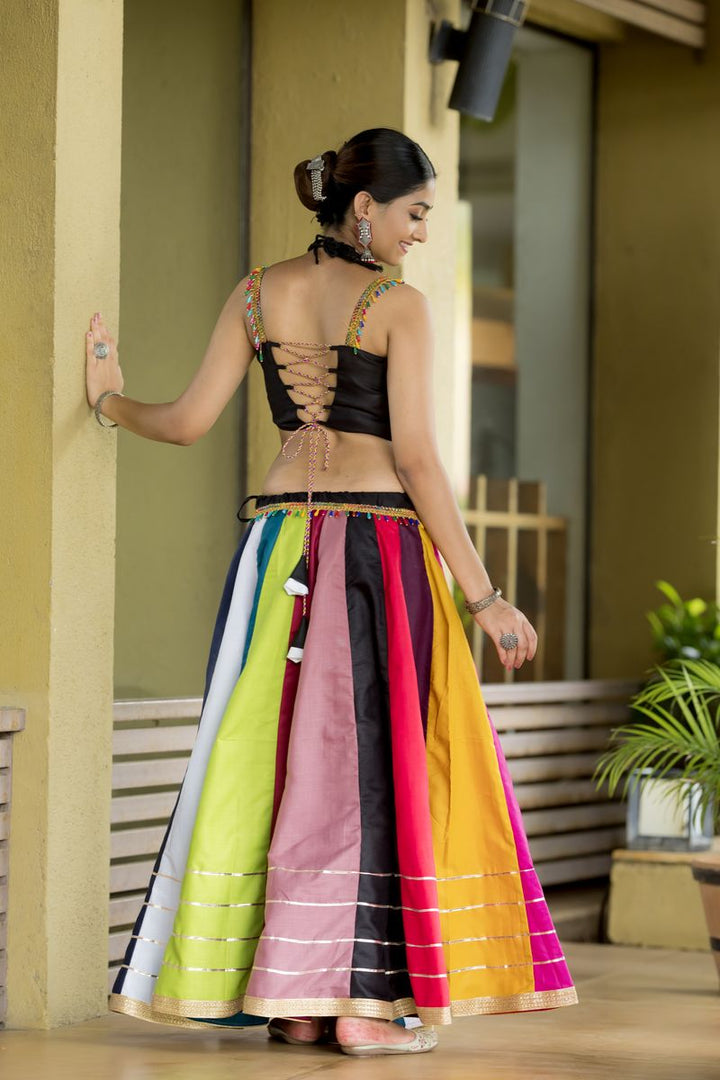 Multi-Color Pure Cotton (Fully Stitched) Lehenga