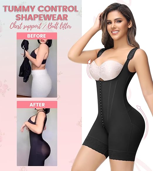 Shapshe® Fajas Colombianas Full Body Tummy Control Butt Lifting Post Surgery Compression Shapewear  - By Qivii