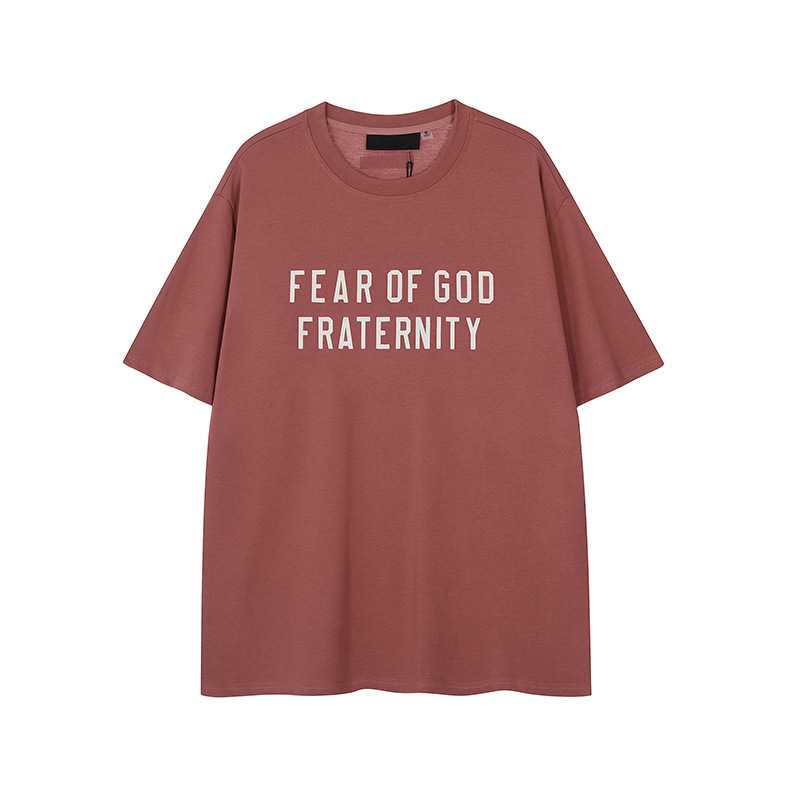 FW24 FRATERNITY T-Shirt / Shorts / Set - Wine Red  - By Qivii
