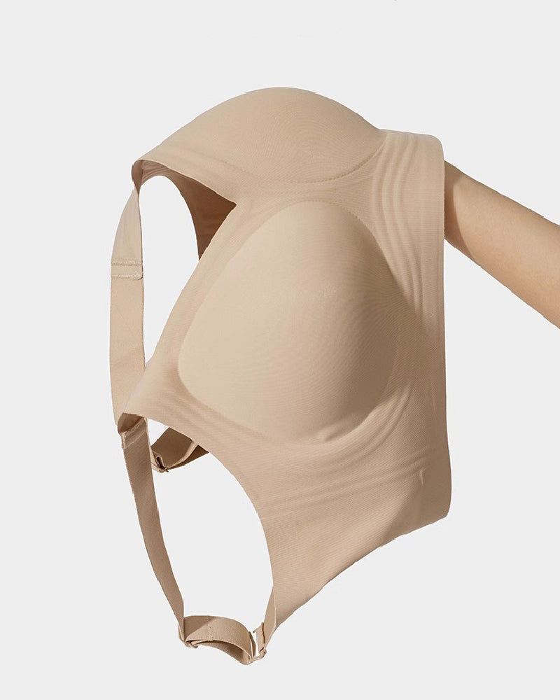 Smooth Minimizer Wireless Bra Anti-sagging Traceless Full Cup Thin Underwear  - By Qivii