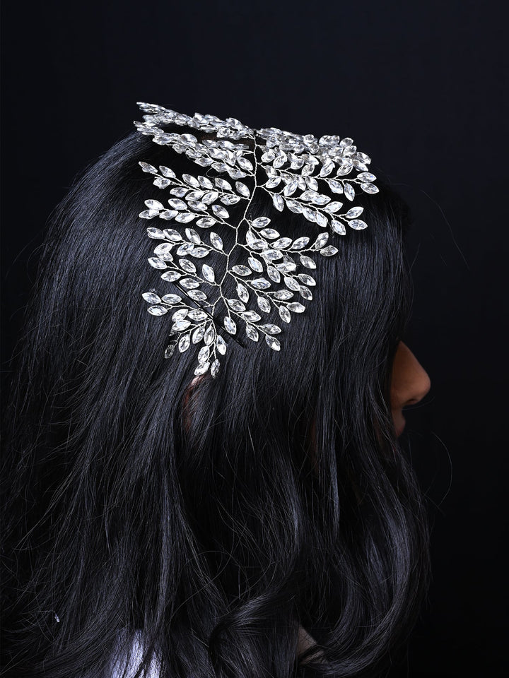 Meet Heavy White Marquise Stone Hair Accessories