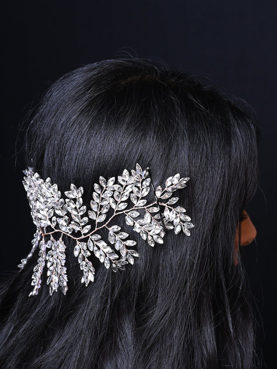 Ada Heavy White Marquise Stone Hair Accessories